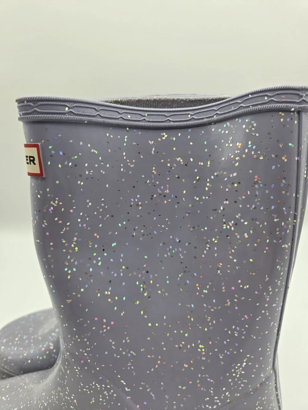 Hunter Lavender Purple Glitter Sparkle Rain Boots Little Girls Size US 1